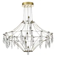 Люстра подвесная Flamenco 7000/51CL Odeon Light золотая на 1 лампу, основание золотое в стиле классический Люстра подвесная Flamenco 7000/51CL Odeon Light золотая на 1 лампу, основание золотое в стиле классический